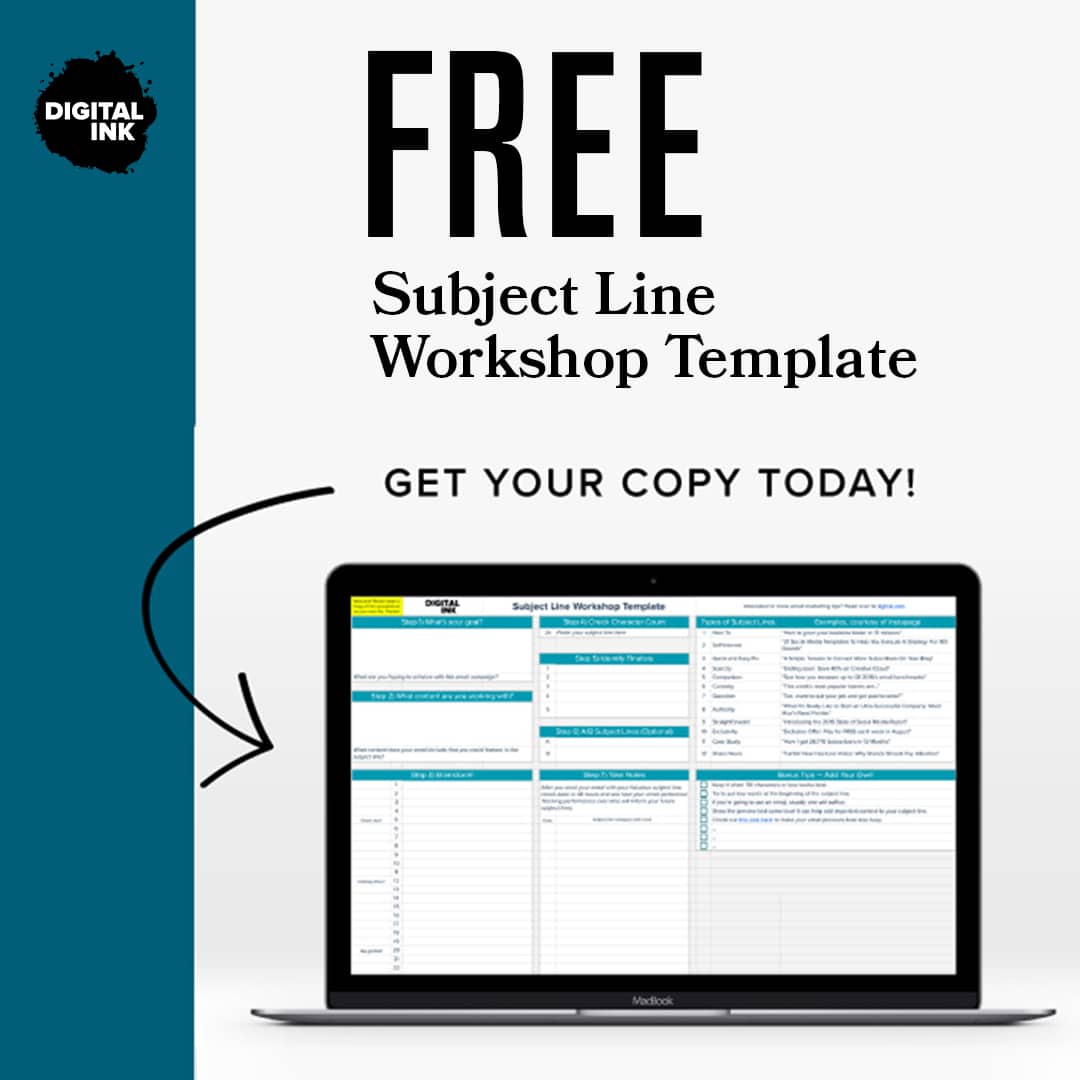 Free Subject Line Workshop Template 