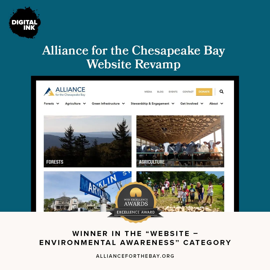 Web Excellence — Alliance for the Chesapeake BayWe