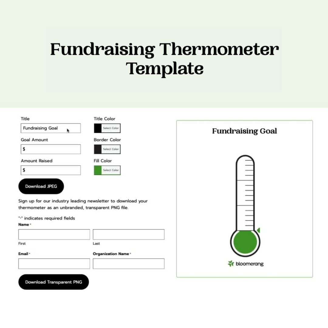 Bloomerang Fundraising Thermometer