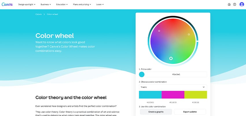 canva color tool