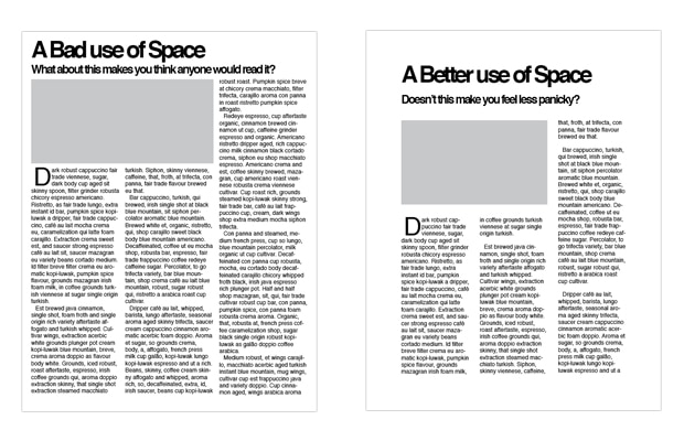 White Space in Print Design