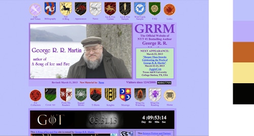 George RR Martin Color Palette